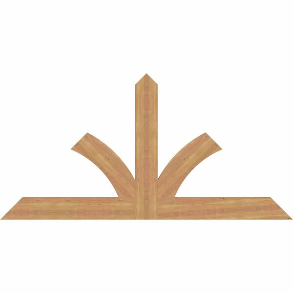 Ekena Millwork Richland Timber Gable Bracket, Western Red Cedar, 72"W x 36"H x 1 1/2"D x 5 1/2"F, 12/12 Pitch GBW072X36X0206RIC00SWR - main